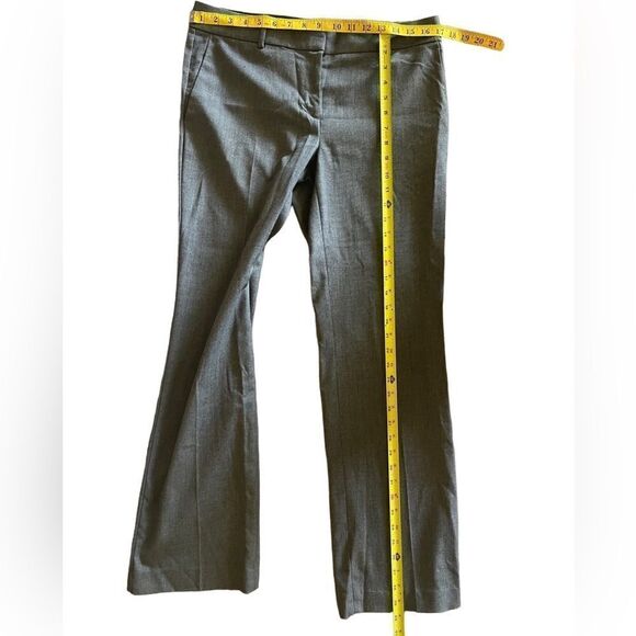Ann Taylor charcoal grey Devin women trousers pants tailored w/flare legs sz 6 - Picture 4 of 9